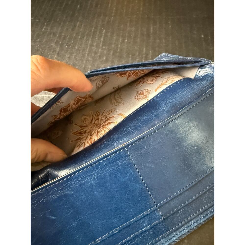 HOBO Navy Blue Leather Clutch Wallet - Picture 11 of 14